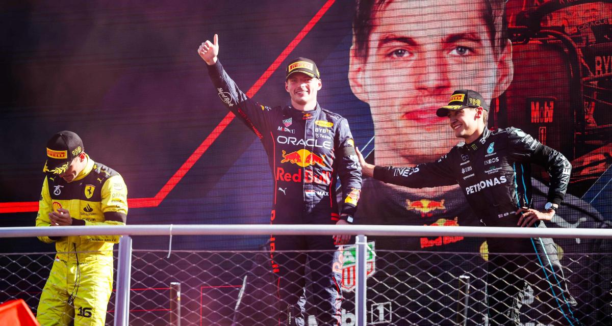 Le podium du Grand Prix d'Italie 2022 de F1