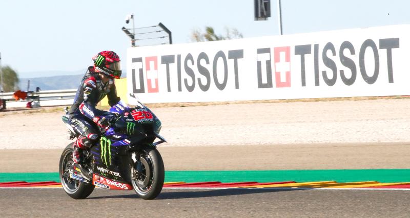  - GP d’Aragon de MotoGP : la grosse chute de Fabio Quartararo en vidéo