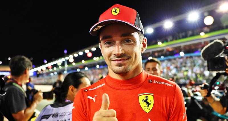 - GP de Singapour de F1 : la réaction de Charles Leclerc après sa pole position 