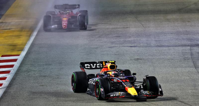  - GP de Singapour de F1 : la réaction de Sergio Perez après sa victoire 