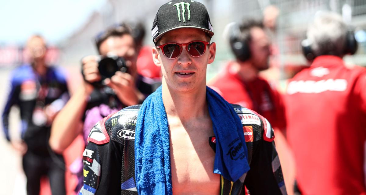 Grand Prix de France de MotoGP : Fabio Quartararo après sa chute en sprint : 