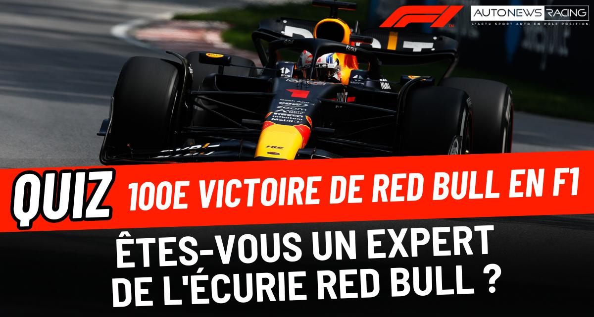 Quiz : 100e victoire de Red Bull en F1, vous êtes digne de Max Verstappen si vous obtenez un score supérieur à 7/10