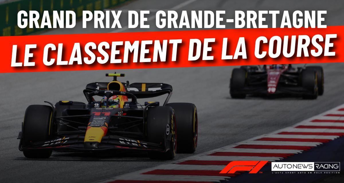 GP de Grande-Bretagne de F1 - Verstappen devant Norris et Hamilton, le classement de la course