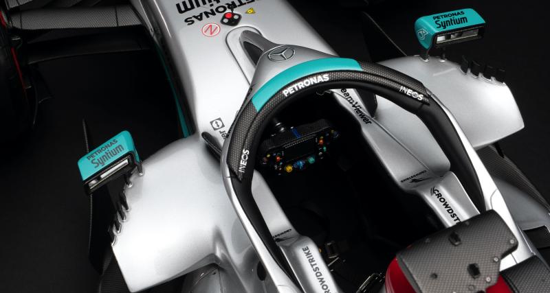 Cette miniature de la Mercedes-AMG F1 W13 E Performance a tout pour plaire aux fans de Formule 1 - La F1 Mercedes de 2022 reproduite par Amalgam Collection