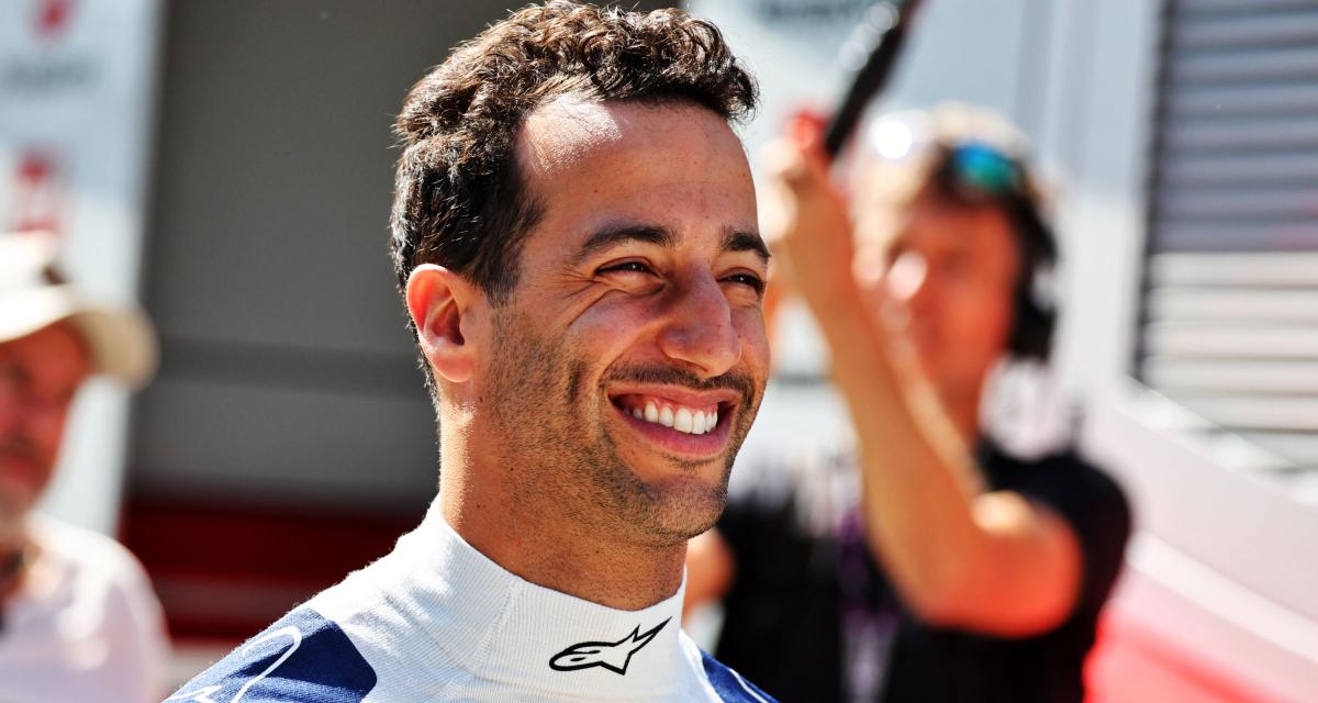 Daniel Ricciardo a roulé pour la première fois sous les couleurs d'AlphaTauri ce matin. 