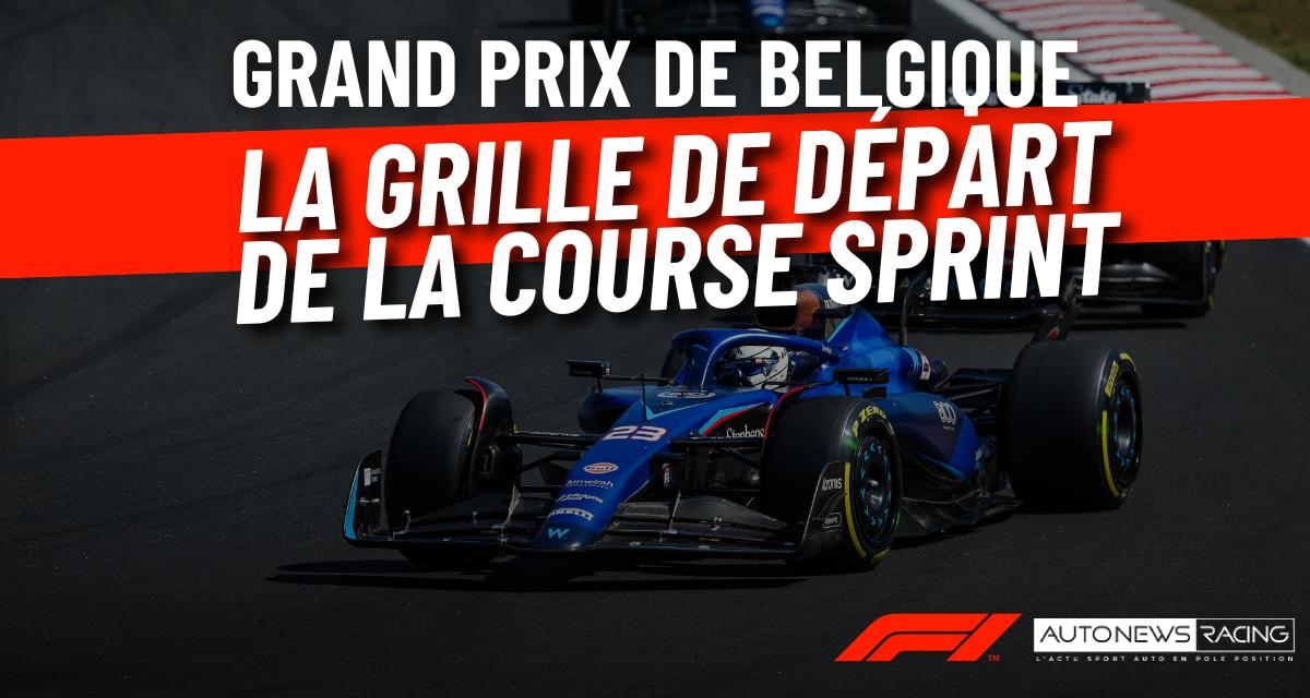 GP de Belgique de F1 - La grille de départ de la course sprint
