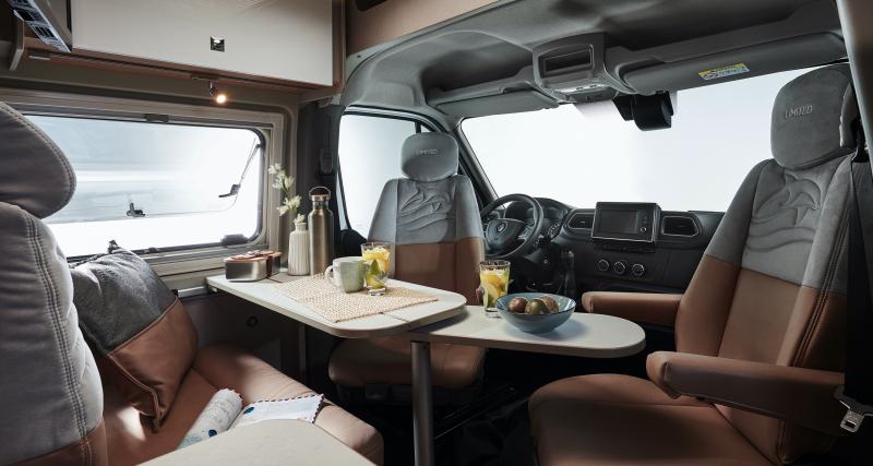 Nouveautés camping-car : Bürstner Delfin C 621, un fourgon idéal pour deux - Ambiance intérieur soignée