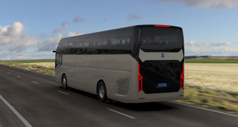 Le design futuriste de ce car de voyage a été réalisé par Pininfarina - Le bus de Pininfarina pour Asiastar
