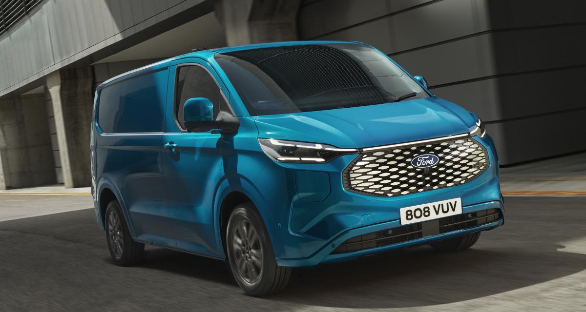 Ford E-Transit Custom (2022) : autonomie, puissance, benne... Tout savoir sur l'utilitaire compact électrique