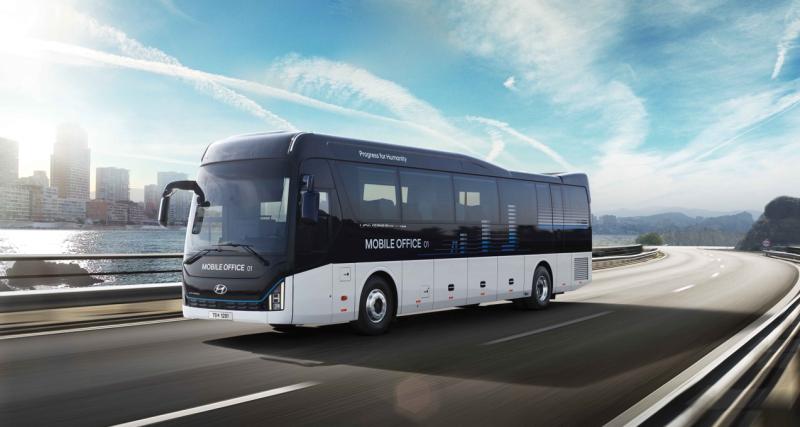 Hyundai - essais, avis, nouveautés et actualités du constructeur sud-coréen - Créé par Hyundai, ce bus high-tech est dédié au télétravail