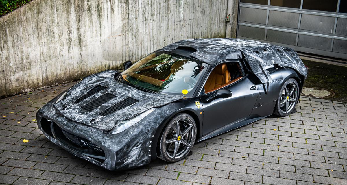 Ce prototype d’une Ferrari très rare est à vendre avec son camouflage intégral
