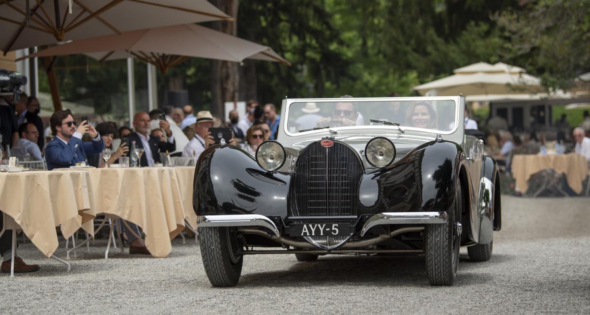 Extrêmement rare, ce cabriolet Bugatti des années 1930 a remporté un prix prestigieux