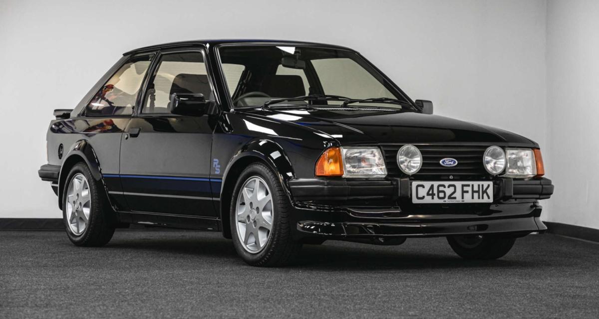 La Ford Escort RS Turbo S1 noire conduite par Lady Diana est à vendre aux enchères