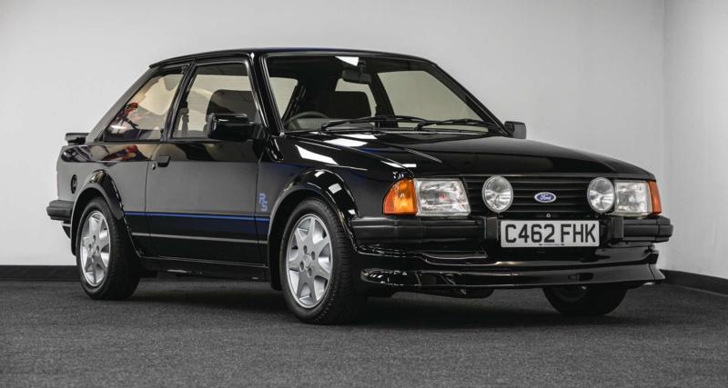  - La Ford Escort RS Turbo S1 noire conduite par Lady Diana est à vendre aux enchères