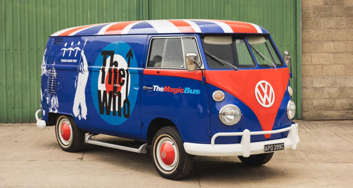 Ce Volkswagen Combi T1 inspiré par la chanson Magic Bus est à vendre, il est dédicacé par The Who