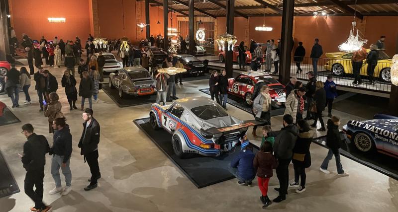 Chez Mathieu Lustrerie, cette exposition retrace les 60 ans de carrière de la Porsche 911 - L'exposition "Lumières sur 60 ans de Porsche 911" a lieu chez Mathieu Lustrerie en décembre 2022 et janvier 2023.