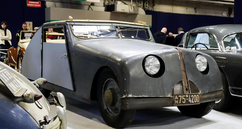 La Röhr Tatzelwurm de 1933 était à vendre à Rétromobile 2023, nos photos du prototype conçu en tôle et en bois