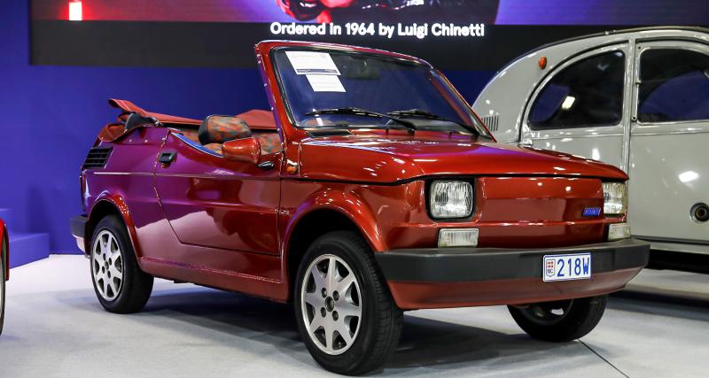 Transformée en cabriolet de plage, cette Fiat 126 Bis a été vendue à Rétromobile 2023
