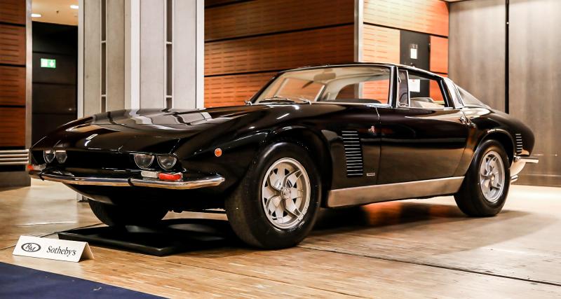 Cette rare Iso Grifo Targa Série II est à vendre chez RM Sotheby’s, nos photos du coupé GT italien