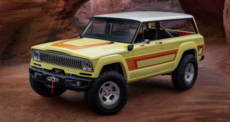 Jeep Cherokee 4xe Concept (2023) : le 4x4 des années 1970 adopte une motorisation hybride