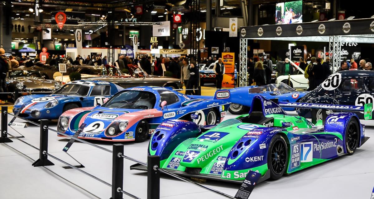 Pour les 100 ans des 24 Heures du Mans, des voitures de course françaises ont été exposées au salon Rétromobile 2023.