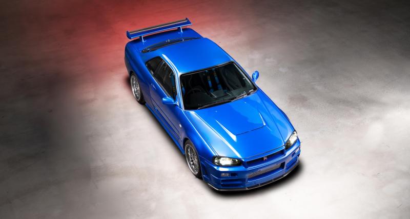Conduite par Paul Walker dans “Fast and Furious”, cette Nissan Skyline GT-R R34 a été vendue - Nissan Skyline GT-R R34 (2000)