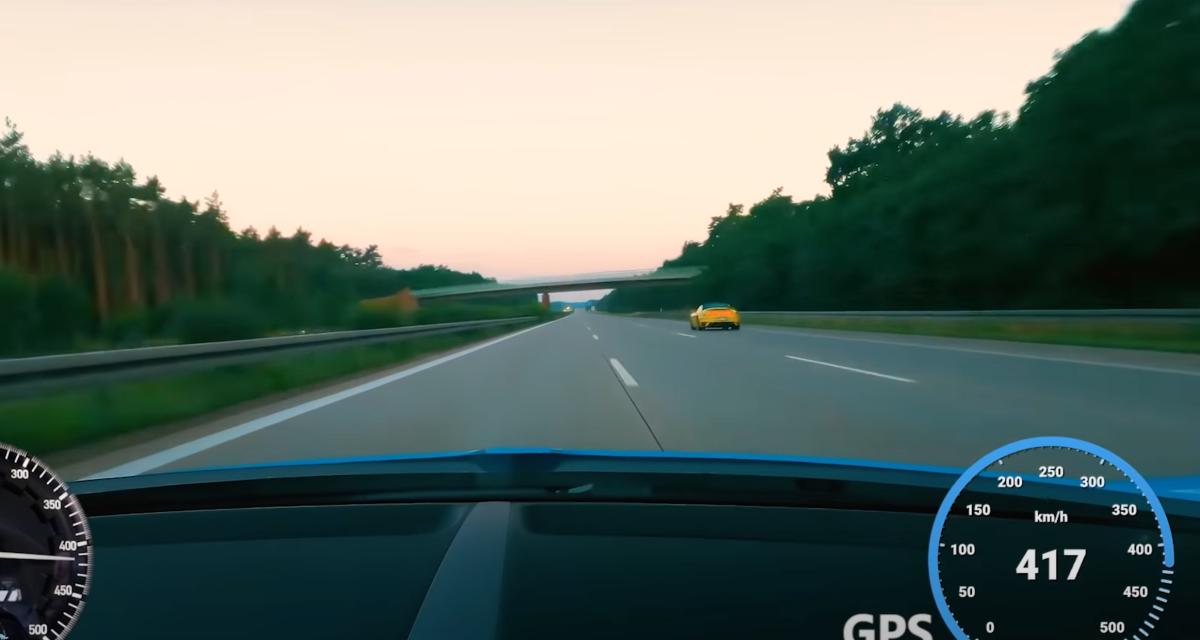 VIDEO - 417 km/h en caméra embarquée à bord de la Bugatti Chiron