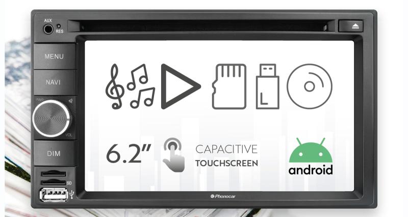 Un nouvel autoradio multimédia avec connectivité Smartphone Android chez Phonocar