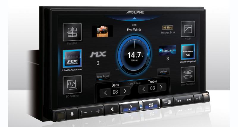 Alpine dévoile une nouvelle station multimédia CarPlay avec amplification Classe D