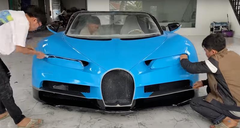  - La réalisation de cette réplique de la Bugatti Chiron a nécessité un an de travail acharné