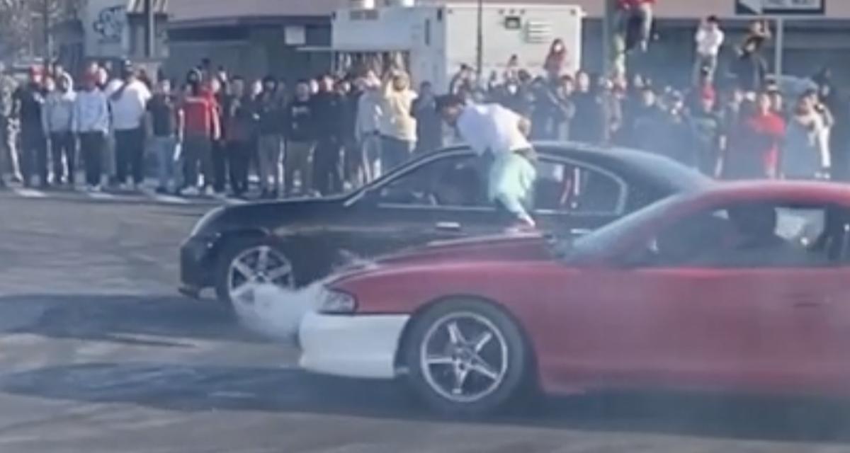 VIDEO - Deux voitures accrochées en 20 secondes : cette séance de drifts est un supplice