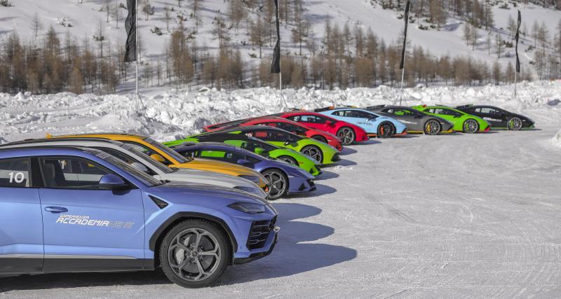  - Lamborghini emmène ses clients aux sports d’hiver le temps d’un week-end