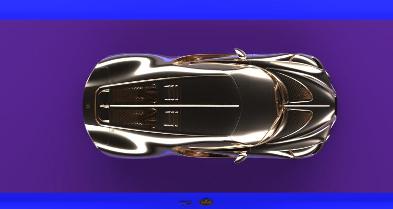Illustration photo - Bugatti Black Car