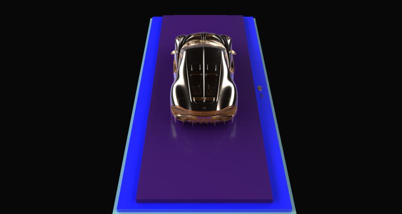 Illustration photo - Bugatti Black Car