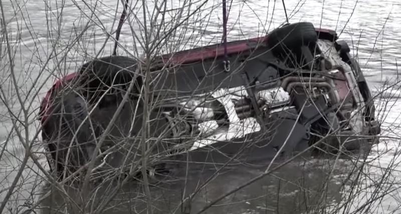  - La police a eu recours à un sonar pour repêcher cette Audi RS6 perdue dans une rivière
