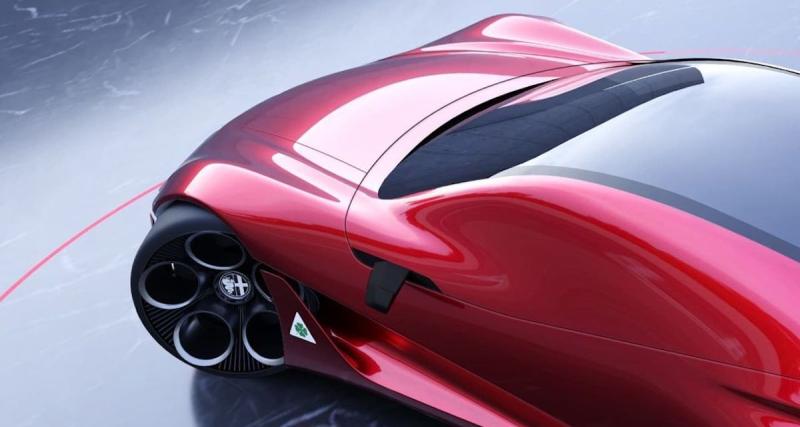 Cette nouvelle supercar Alfa Romeo arrive tout droit du futur - Concept amateur Alfa Romeo Arrow