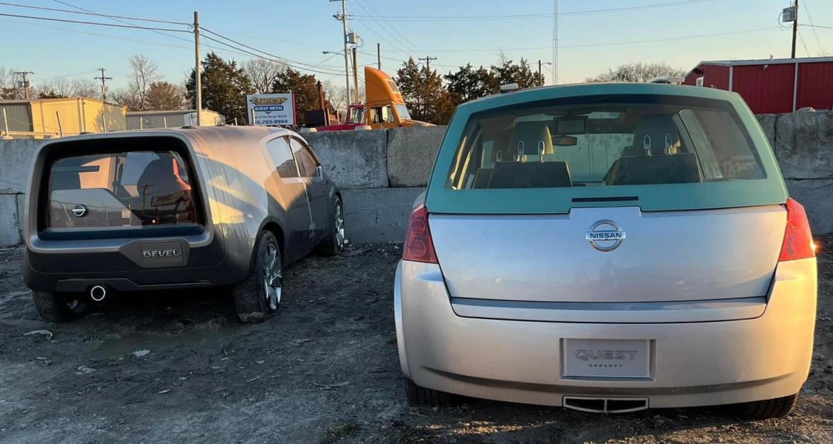 Deux concept cars Nissan retrouvés dans une casse près de Nashville