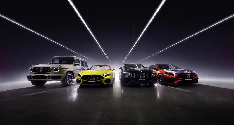  - Pour sa seconde collaboration avec Palace Skateboards, Mercedes-AMG présente quatre art cars inédites