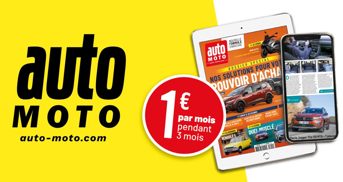 Tout l’univers du magazine Auto Moto pour 1€ par mois