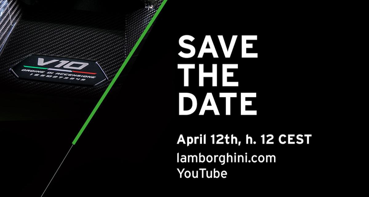 Mais que peut bien nous réserver Lamborghini pour le mardi 12 avril 2022 ?