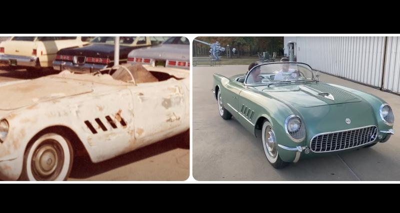 Ce prototype de Corvette de 1954 a été complètement restauré, le résultat est incroyable