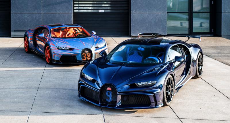  - Grâce au programme Bugatti Sur Mesure, les acheteurs de ces deux Chiron ont entièrement customisé leurs voitures