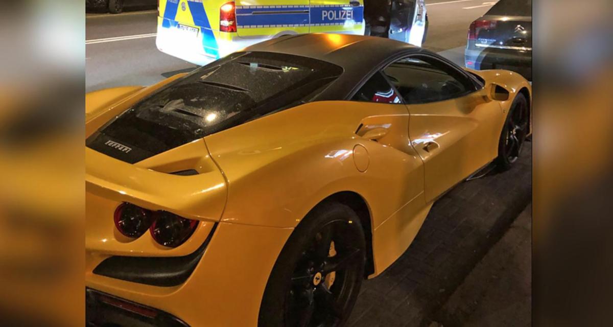 La police allemande intransigeante avec ce propriétaire de Ferrari, il ne payait pas son assurance
