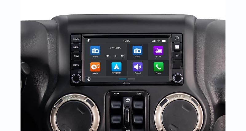 Dynavin dévoile un autoradio Android avec CarPlay pour la Jeep Wrangler