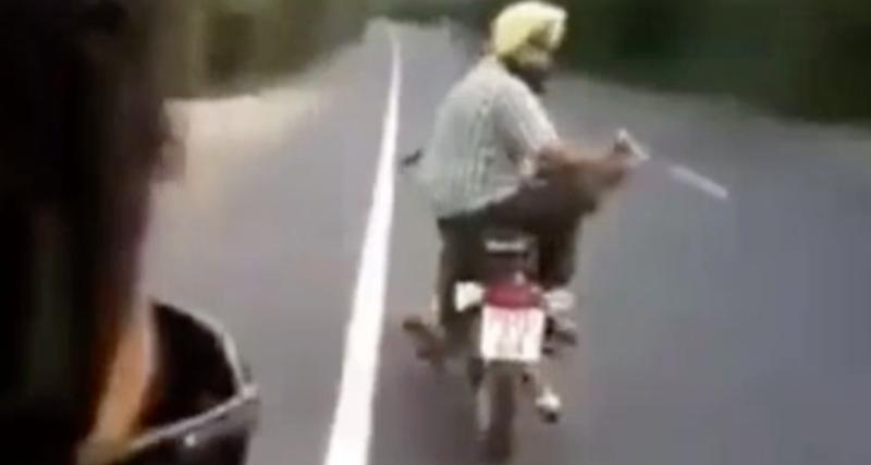  - VIDEO - Lire un bouquin pendant un tour à moto, quelle drôle d’idée…