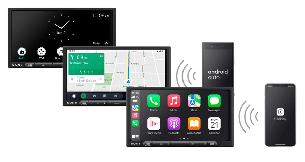 Sony dévoile un nouvel autoradio avec CarPlay et Android Auto en Wireless