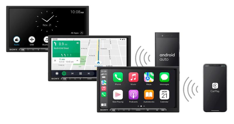  - Sony dévoile un nouvel autoradio avec CarPlay et Android Auto en Wireless