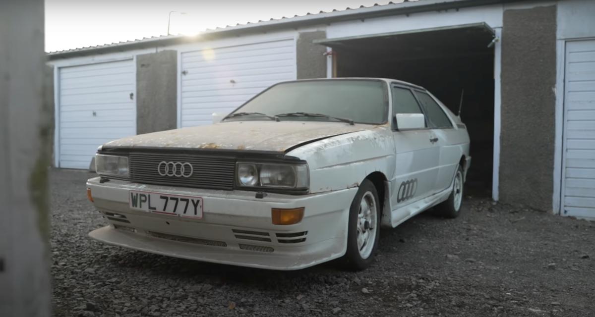 Après 28 ans à prendre la poussière dans un garage, cette Audi Quattro se vend pour un bon prix aux enchères