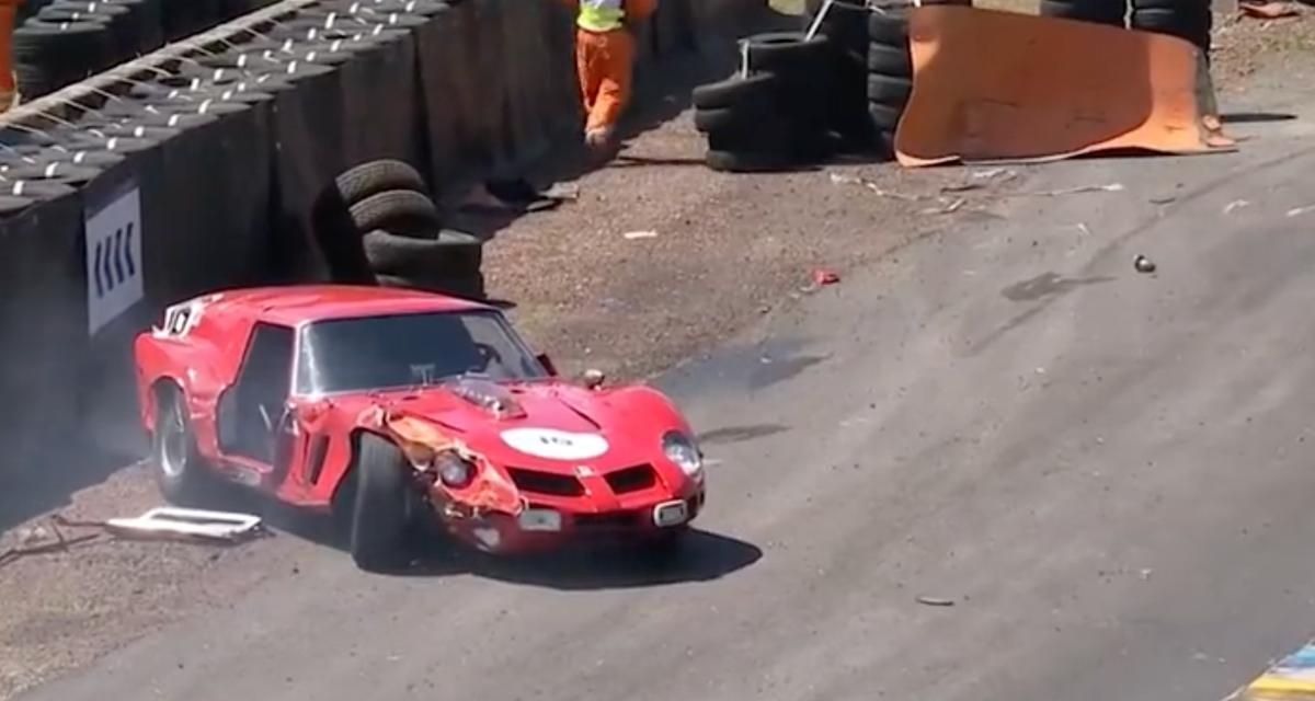 Cette Ferrari 250 GT unique au monde se crashe au Mans Classic, un accident à 30M d'euros