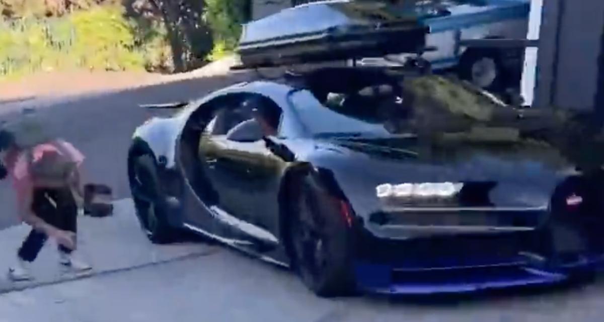 VIDEO - Sa Bugatti frotte le rail du portail, la façon la plus stupide de l'abîmer ou comment jeter l'argent par les fenêtres